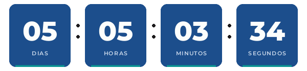 Contagem decrescente para sábado, 31 de outubro, às 21:00h